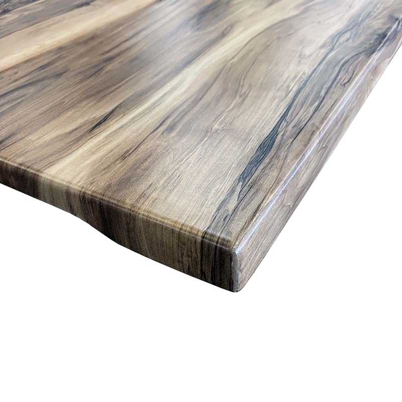 Plateau Mairietable stratifié moulé 120 X 80 cm - Effet bois