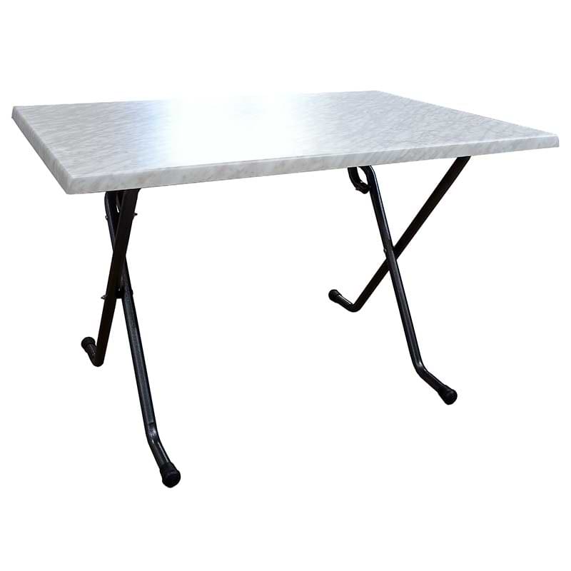 Table basculante - 120 X 80 cm - Plateau stratifié Effet marbré