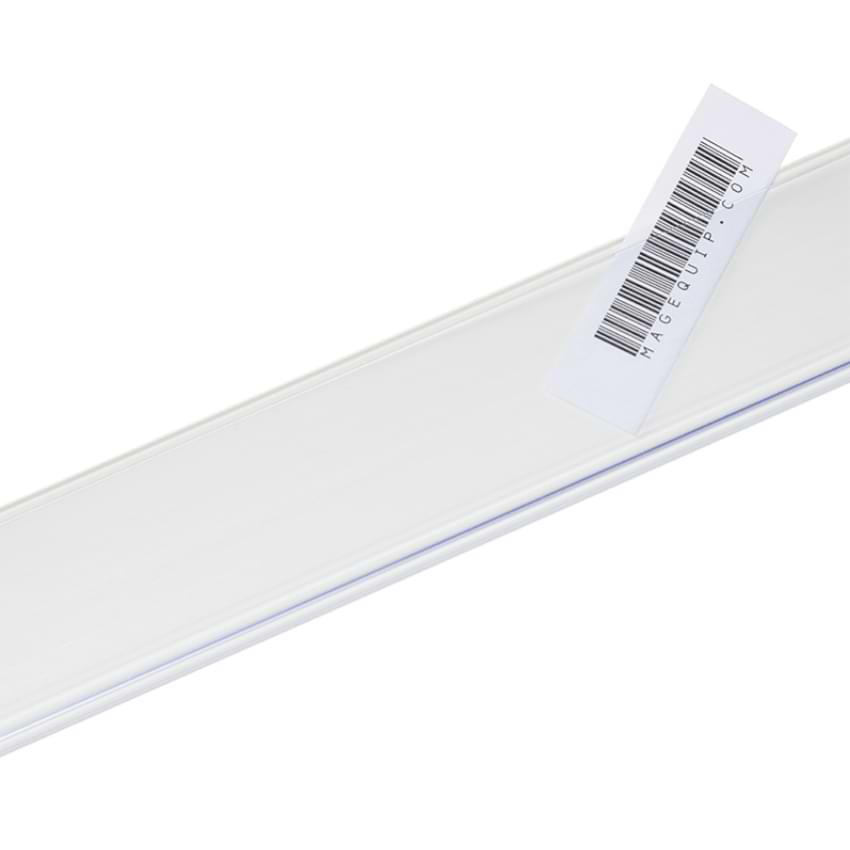 Porte-étiquette adhésif - H. 40 X L. 1000 mm - Blanc