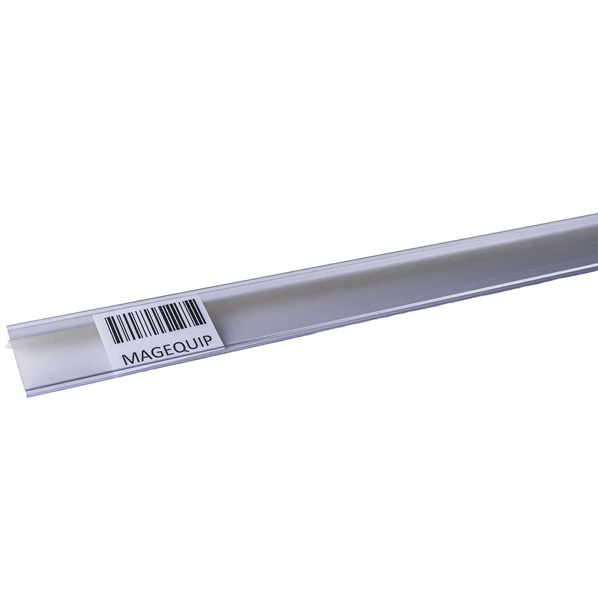 Porte-étiquette incliné 38° - H. 39 X L. 1330 mm - Transparent