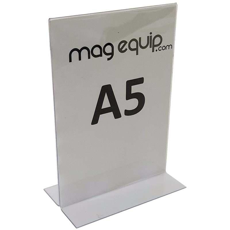Chevalet porte-affichette vertical A5 Portrait - 15 X 21 cm