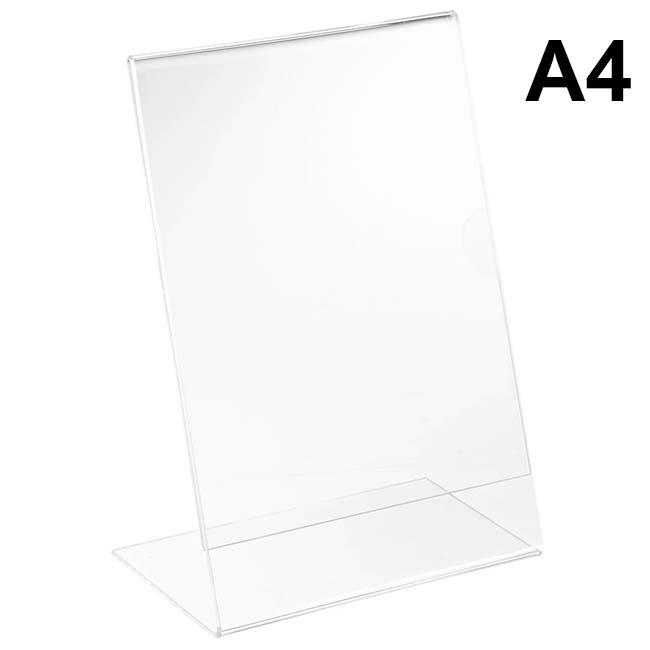 Chevalet porte-affichette PET A4 - 21 X 30 cm