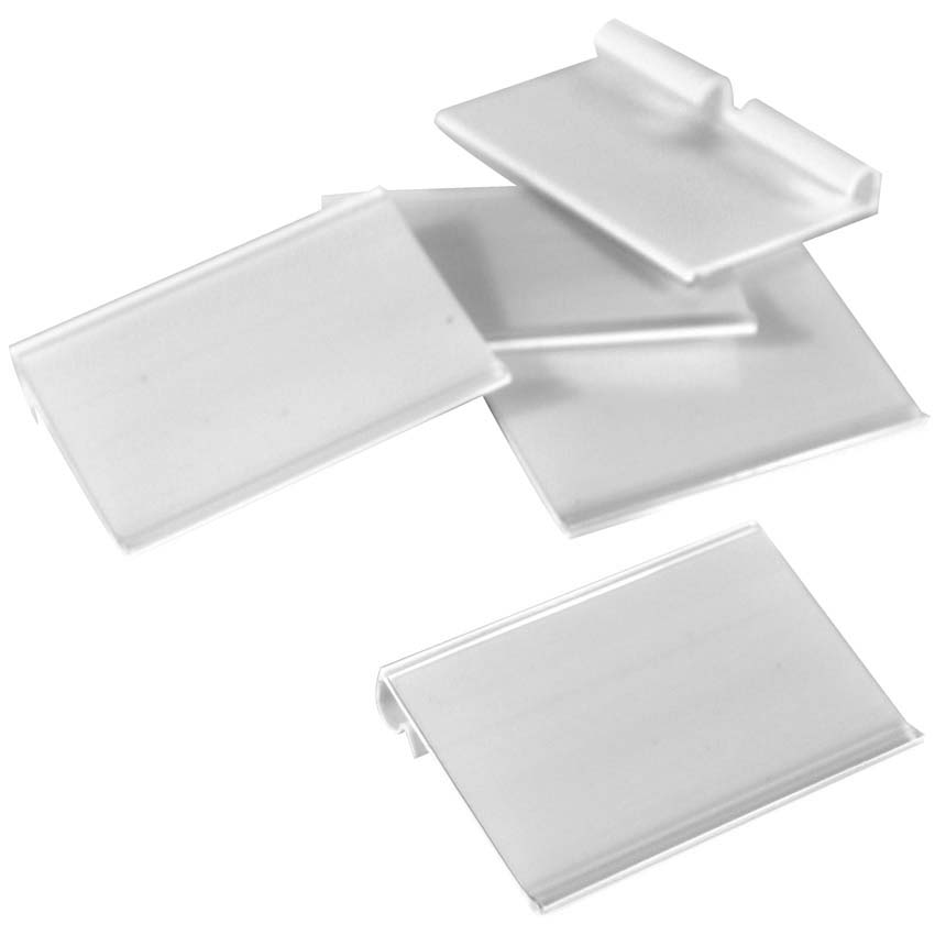 Porte-étiquette broche 40 X 65 mm - Blanc