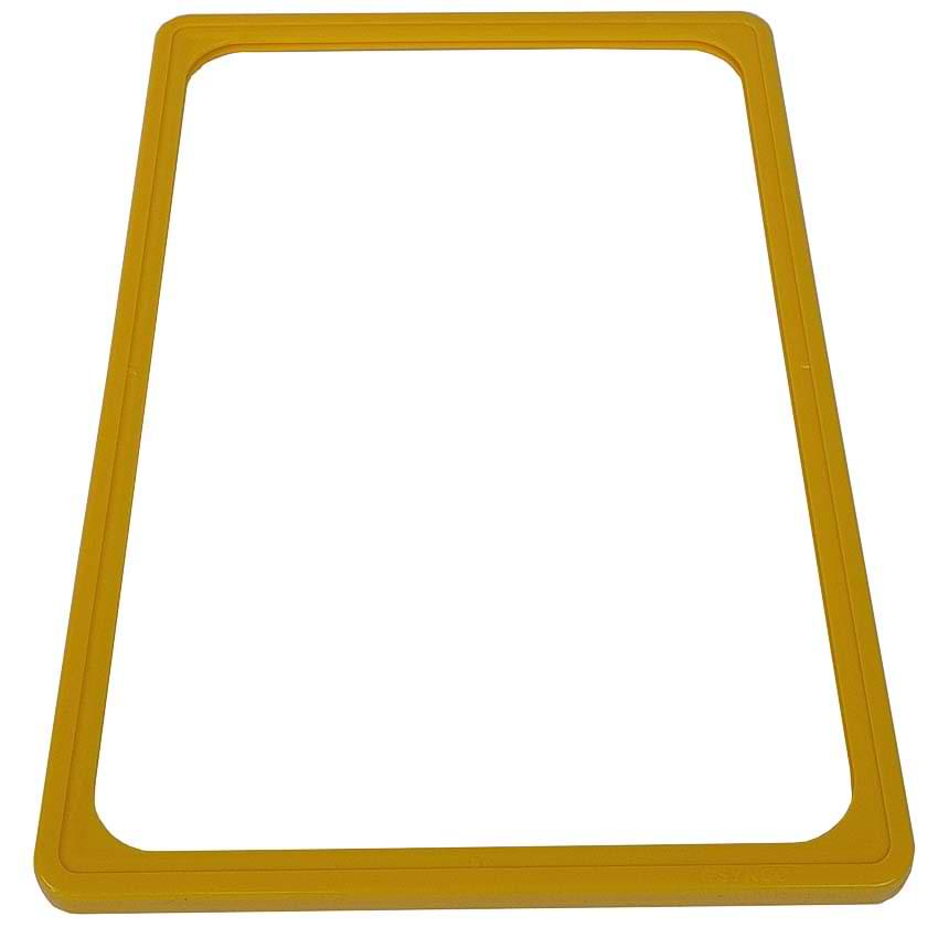 Cadre couleur PVC - Format A4 - Jaune