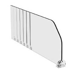 Séparateur sécable H. 120 mm - 185 à 335 mm