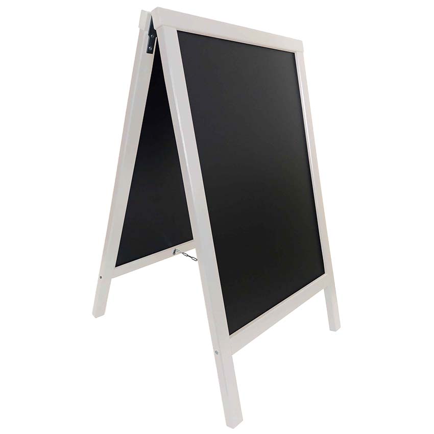 Chevalet ardoise - H. 90 X L. 55 cm - Gris cérusé