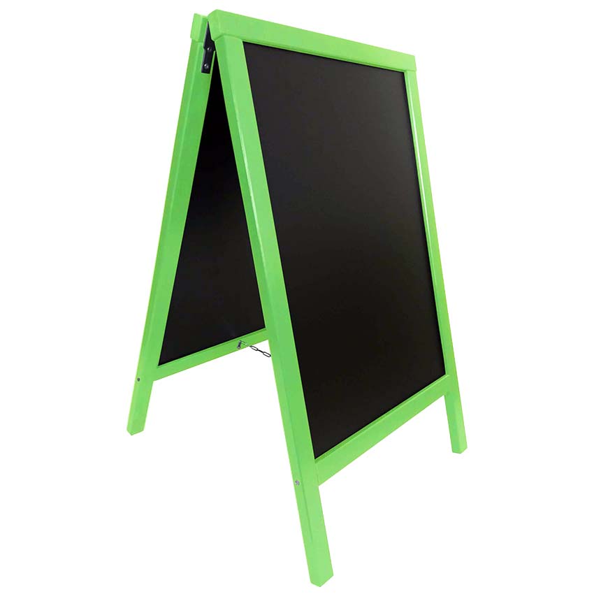 Chevalet ardoise - H. 90 X L. 55 cm - Vert