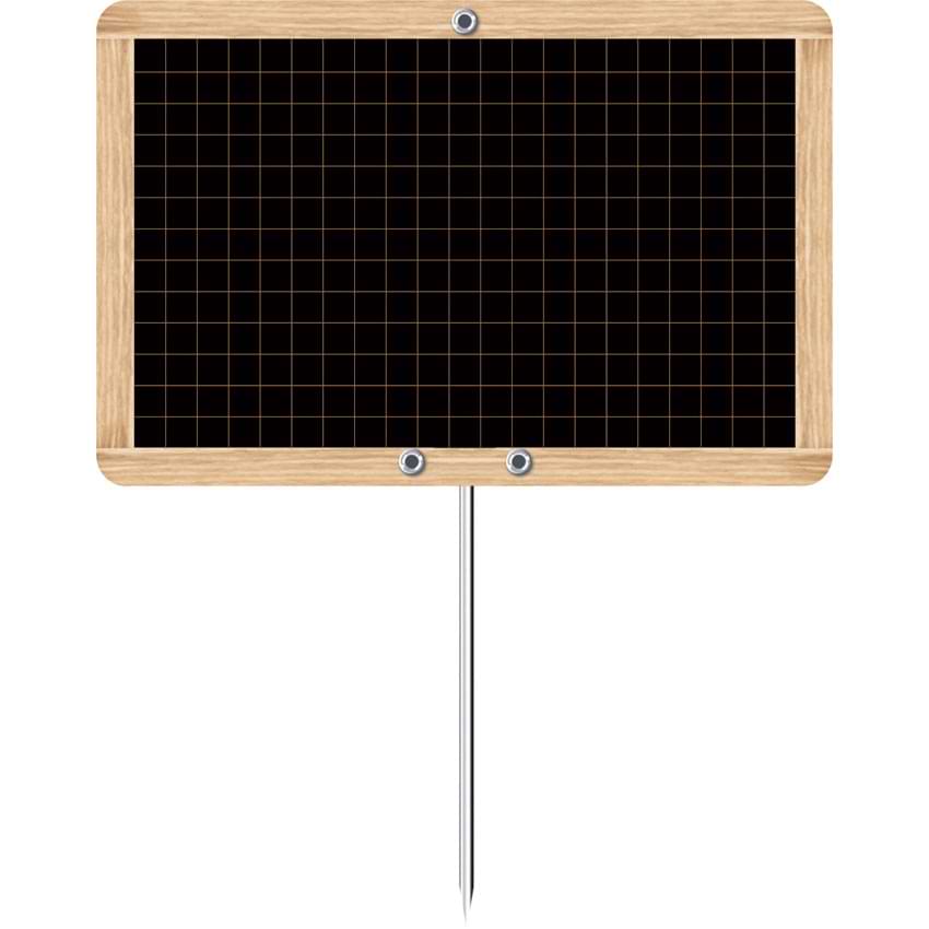 Etiquette neutre Ardoise 12 X 8 cm - A pique