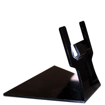 Pied support étiquette noir - H. 5,5 cm