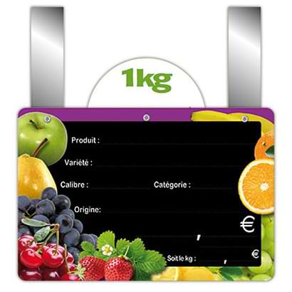 Etiquette Fruits VOCC 10 X 15 cm - A pattes