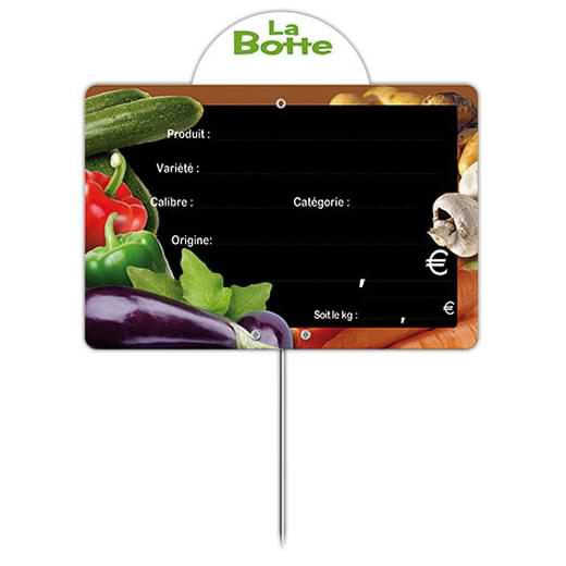 Etiquette Légumes VOCC 10 X 15 cm - A pique