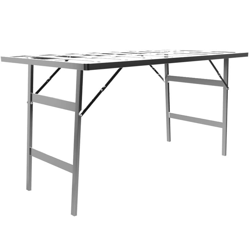Table étalage marché alu pliante - 80 X 150 cm - Ajourée