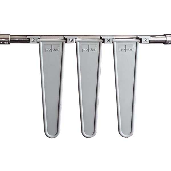 Rail passage chariot 3 bavettes - L. 800 mm