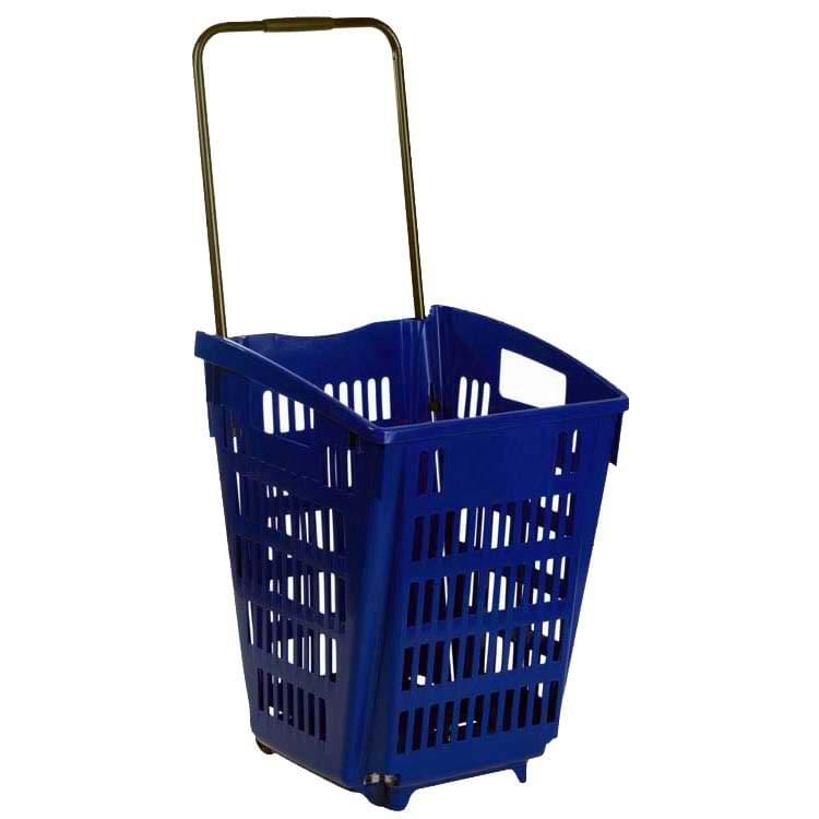 Panier sur roulettes XXL 52L - Bleu