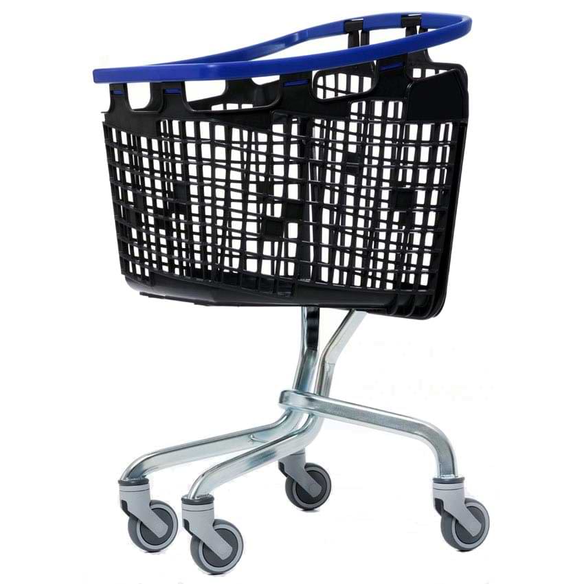 Chariot panier Loop avec consigneur 100L - Poignée bleue