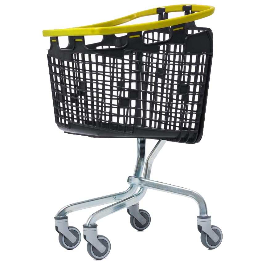 Chariot panier Loop standard 100L - Poignée jaune