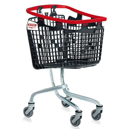 Chariot panier Loop standard 100L - Poignée rouge