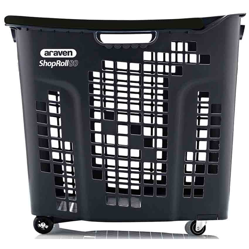 Panier à roulettes Giant 80L - Bicolore Gris / Noir