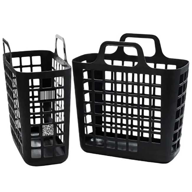 Panier plastique recyclé EkoBag 18L - Noir 
