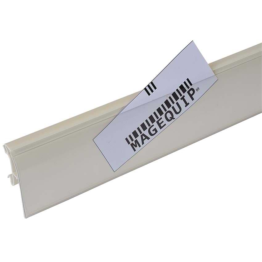 Porte-étiquette clipsable HMY - H. 40 X L. 1319 mm - Blanc RAL 9001