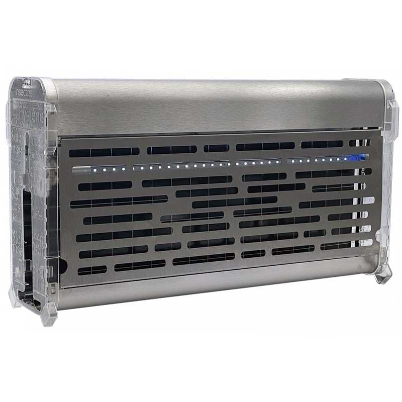 Destructeur insectes inox Led à glue 2 x 7W