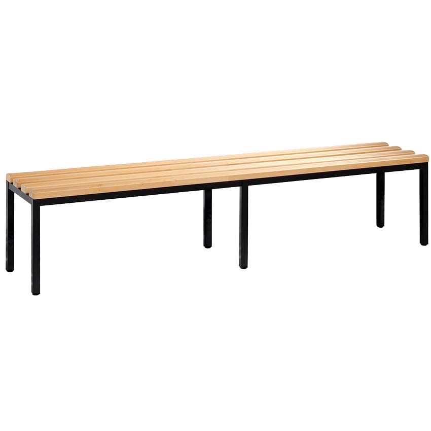 Banc vestiaire sans grille chaussure - L. 1960 mm