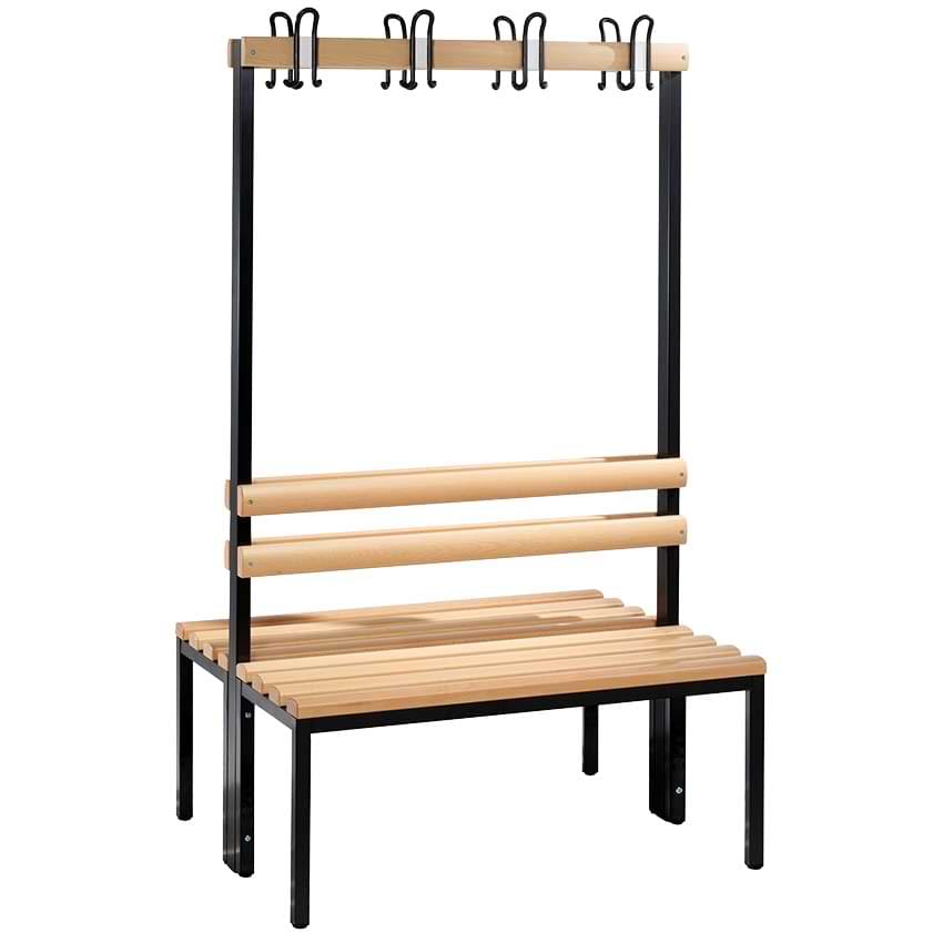 Combiné vestiaire double face sans grille chaussure - L. 1000 mm