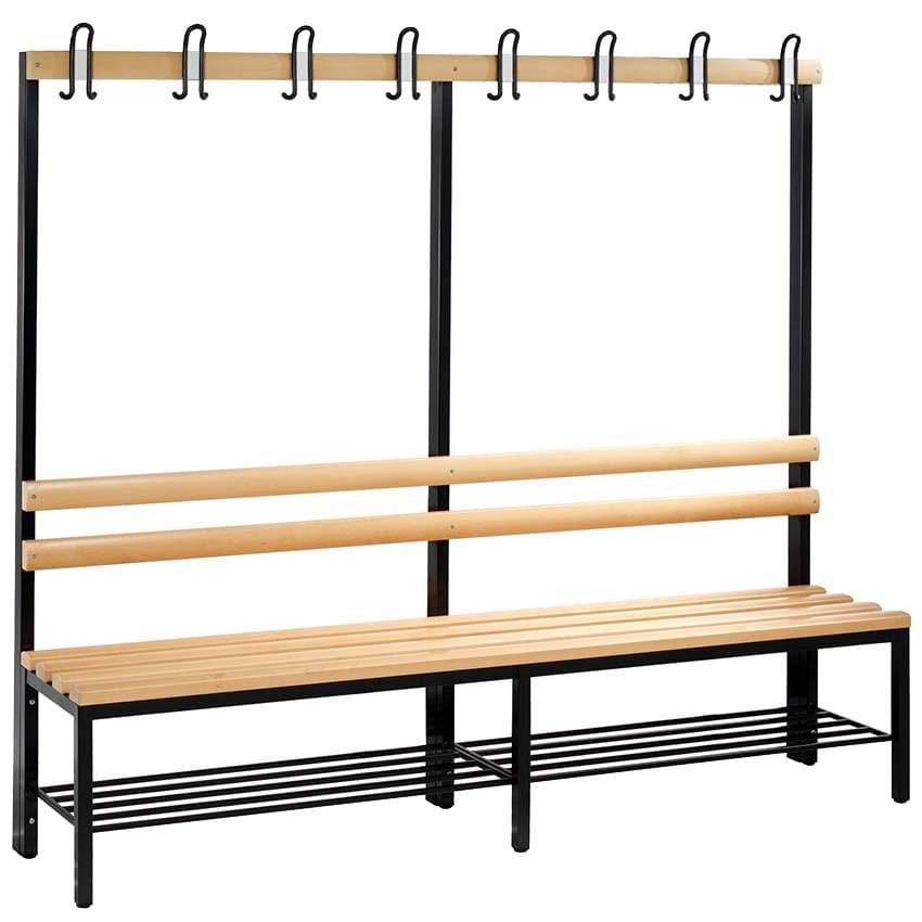 Combiné vestiaire simple face avec grille chaussure - L. 1960 mm