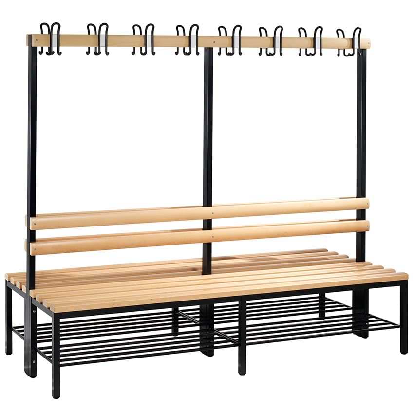 Combiné vestiaire double face avec grille chaussure - L. 1960 mm