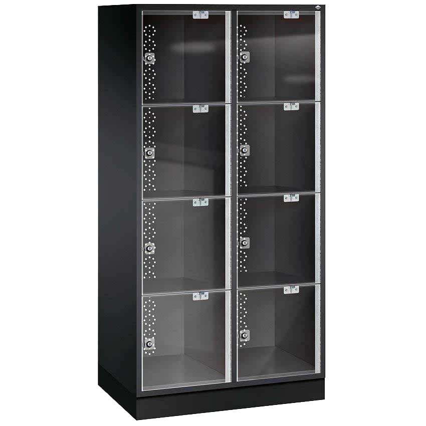 Armoire casiers consigne 2 X 4 cases - Serrures consigne à pièce