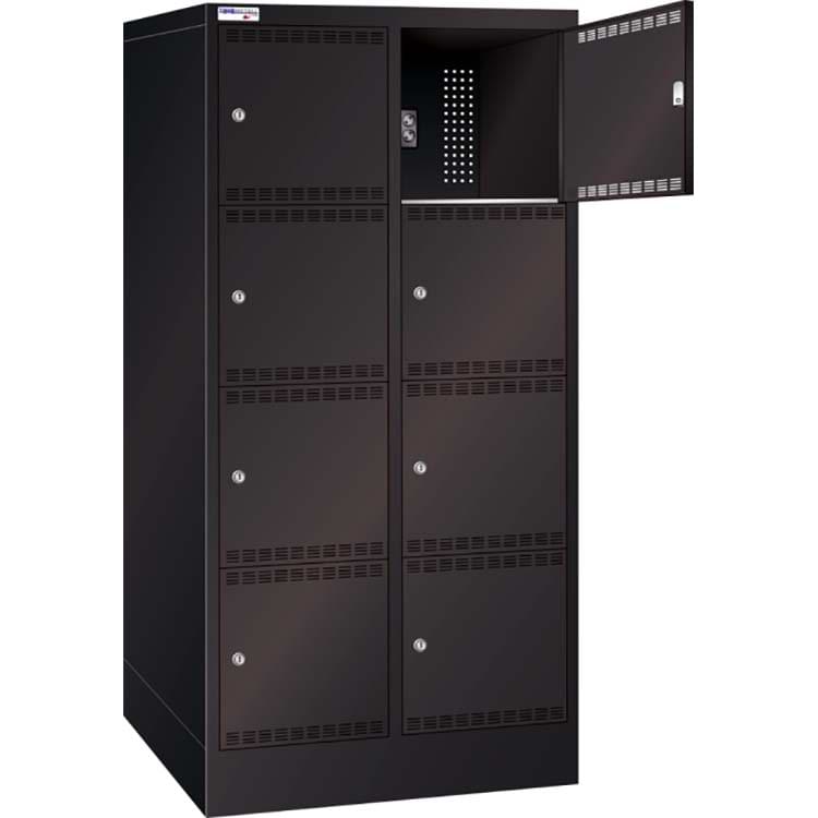 Armoire casiers alimentés E-Bike - 2 colonnes X 4 cases