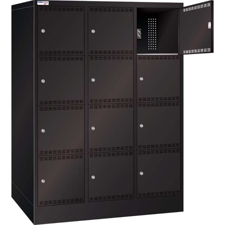 Armoire casiers alimentés E-Bike - 3 colonnes X 4 cases