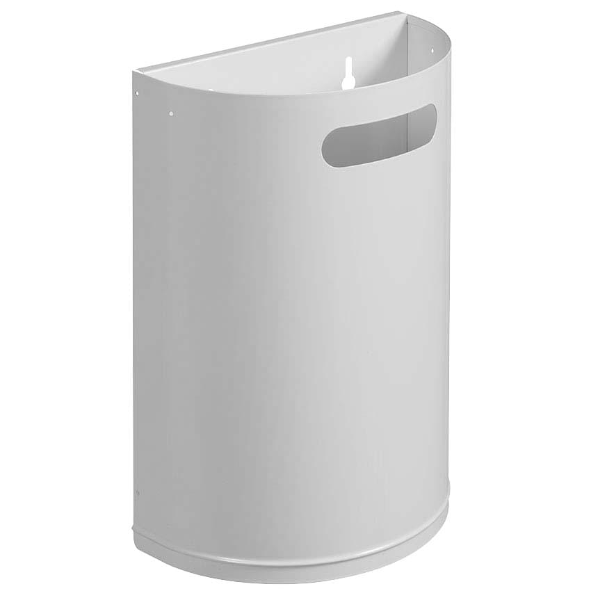 Corbeille murale décrochable 40L - Blanc RAL 9016