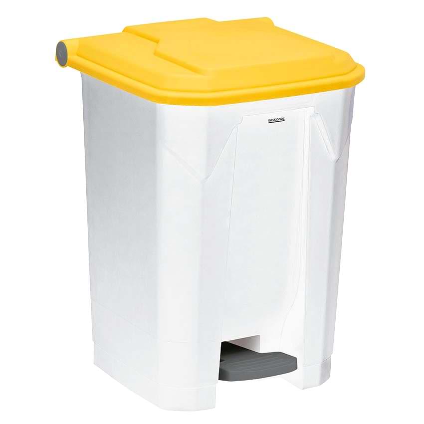 Container à pédale Utilo 50L - Couvercle Jaune