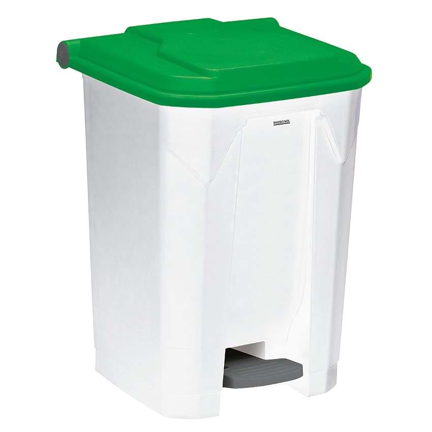 Container à pédale Utilo 50L - Couvercle Vert