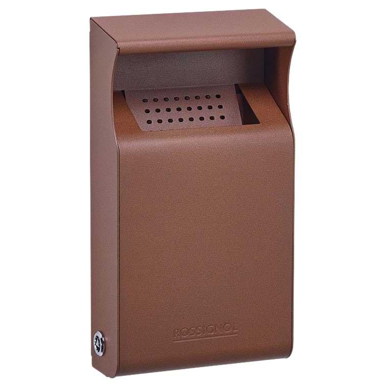 Cendrier acier mural 1L - Aspect Corten