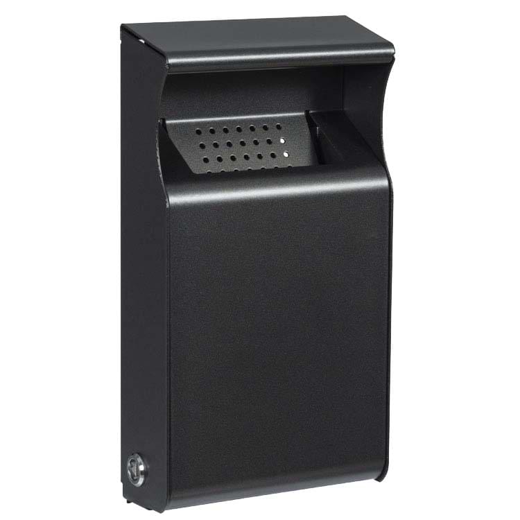 Cendrier acier mural 1L - Gris manganèse