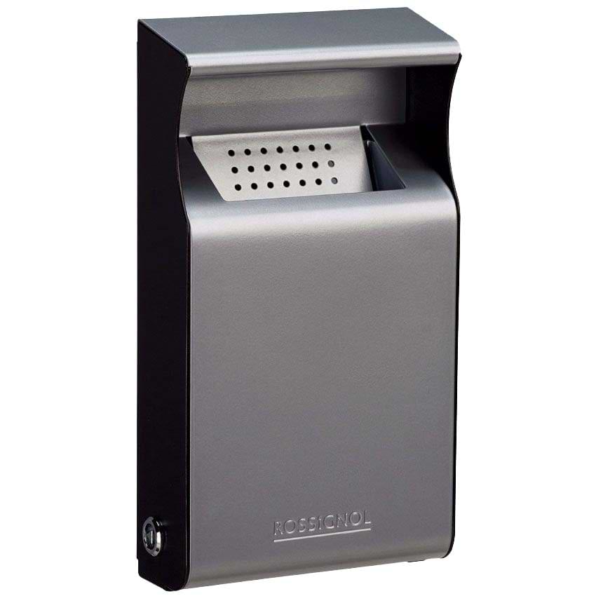 Cendrier acier mural 1L - Gris métal 9022 / Gris manganèse