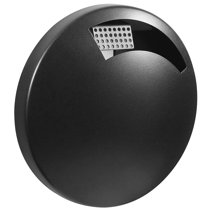 Cendrier mural Disco 1,5L - Gris manganèse