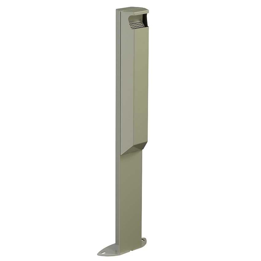 Cendrier sur pied 3L sans serrure -  Gris ciment RAL 7033