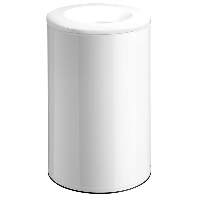 Poubelle anti-feu Néo 90L - Blanc RAL 9016