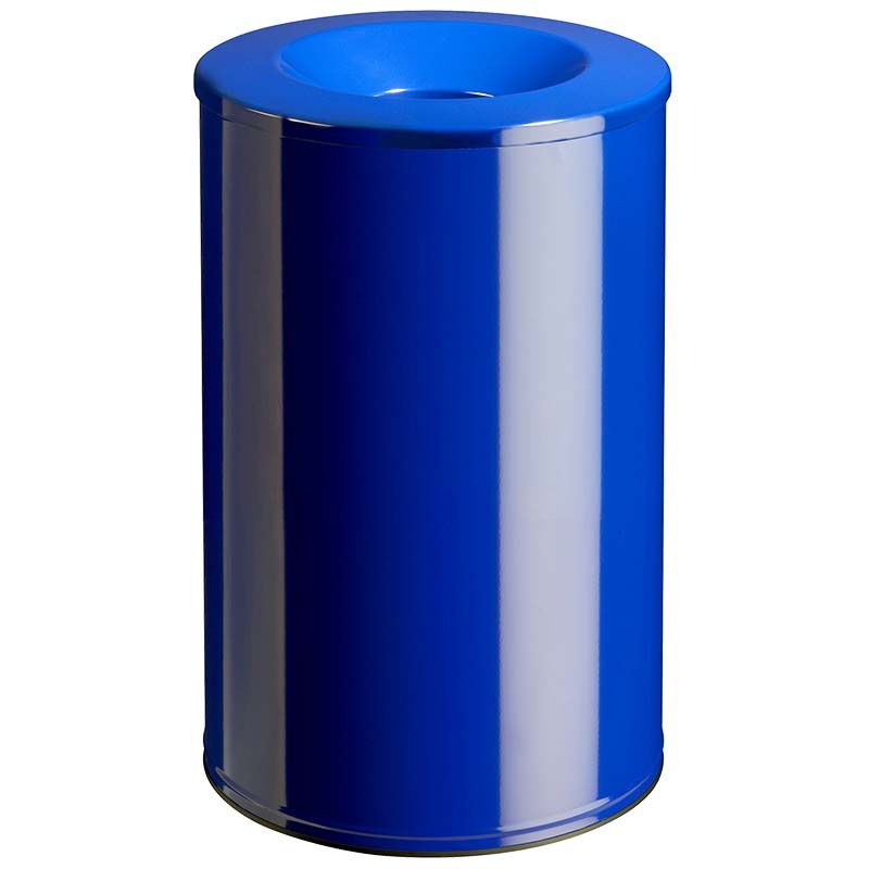 Poubelle anti-feu Néo 90L - Bleu RAL 5002