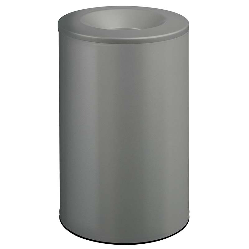 Poubelle anti-feu Néo 90L - Gris clair RAL 9022