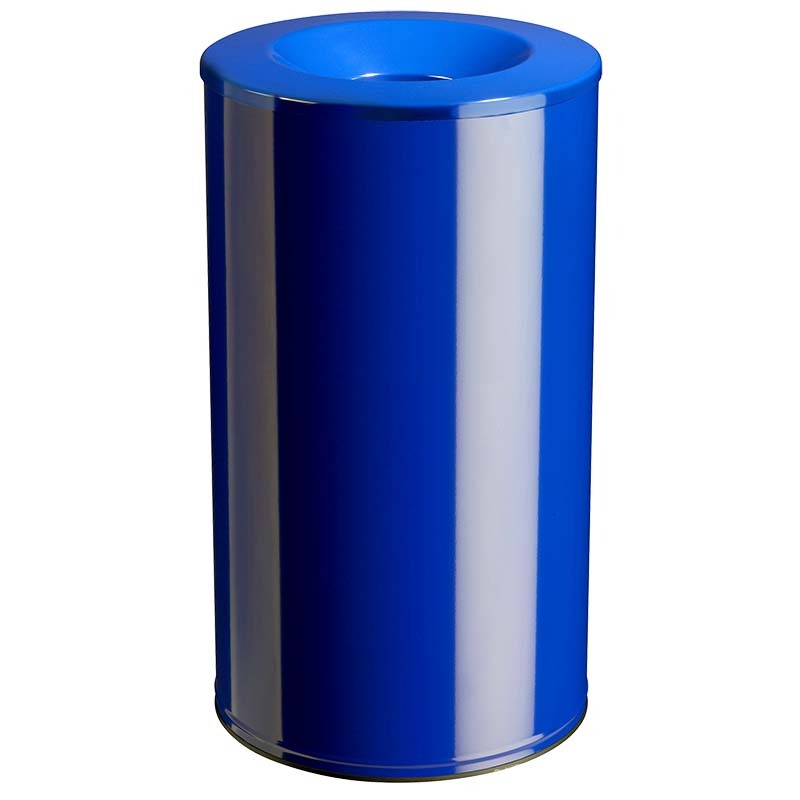 Poubelle anti-feu Néo 110L - Bleu RAL 5002
