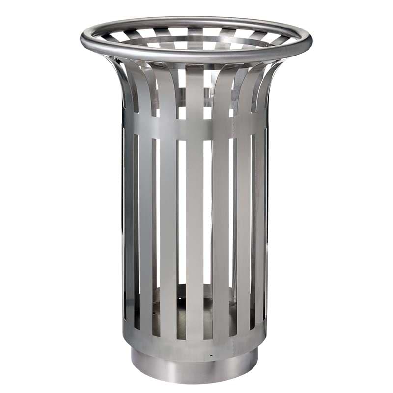Corbeille tulipe 60L - Inox 304 Brossé