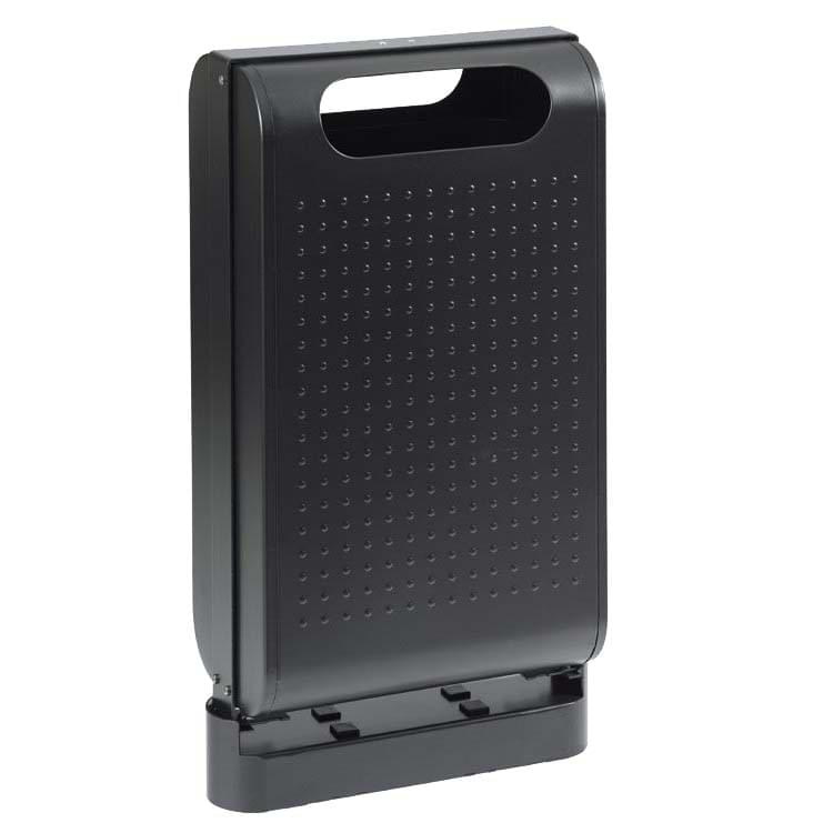 Corbeille sur pied Urbanet 60L - Gris manganèse