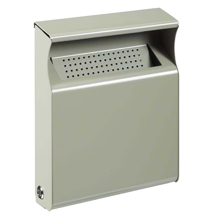 Cendrier acier mural 2L - Gris ciment RAL 7033