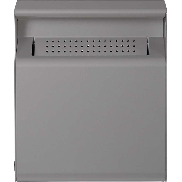 Cendrier acier mural 2L - Gris métal RAL 9022