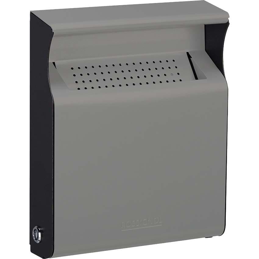 Cendrier acier mural 2L - Gris métal 9022 / Gris manganèse