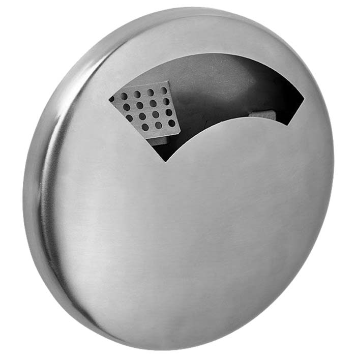 Cendrier mural Disco 0,5L - Inox brossé AISI 304